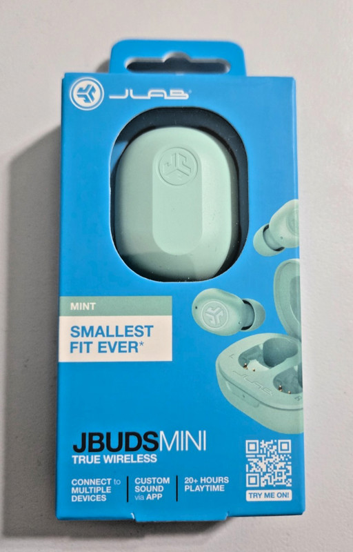 JLab JBuds MINI True Wireless Bluetooth Earbuds – Mint Brand New – Free Shipping