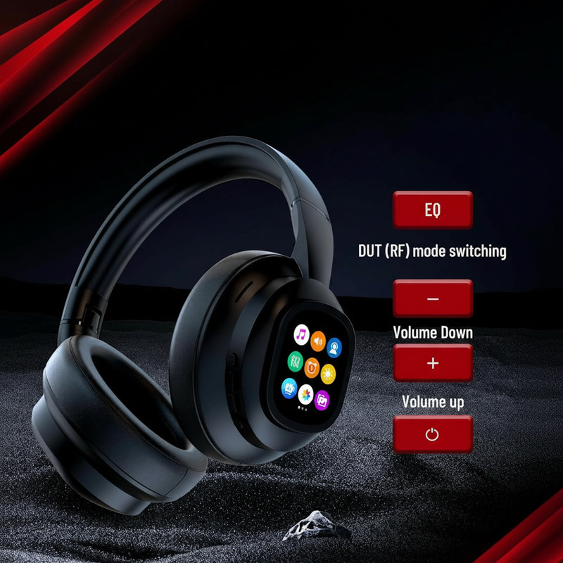 AI Headphones with Detachable Screen - 115-Language Real-Time Translation, Hy... gallery