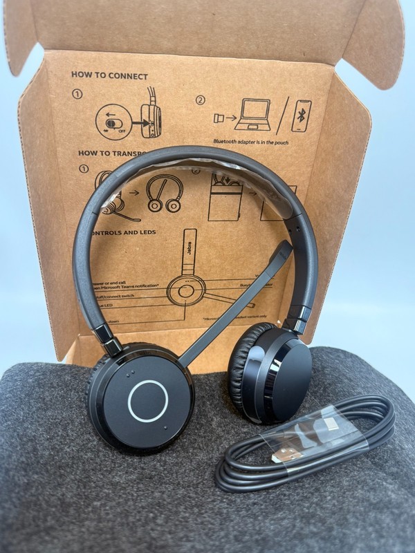 Jabra Evolve 65 TE (Third Edition) Wireless Dual-Ear Headphones Black *BRAND NEW gallery