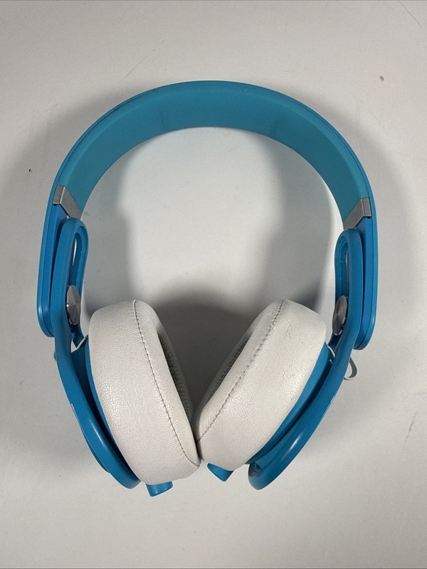 Beats Mixr Wired Headphones David Guetta Limited Edition Blue & White w/ Case gallery