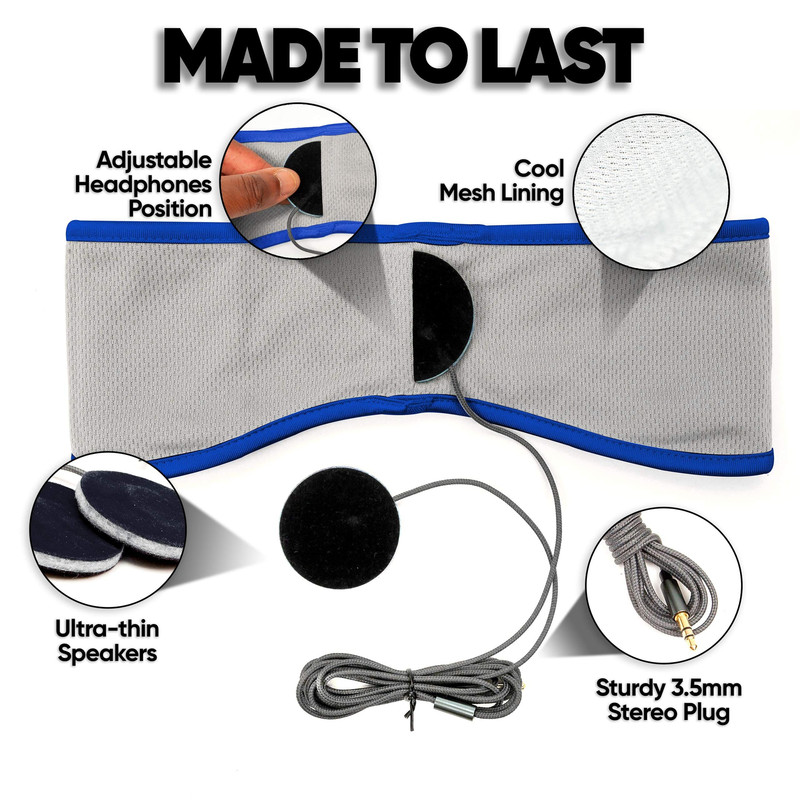 CozyPhones Sleep Headphones - Over Ear from Ultra One-Size, Blue gallery