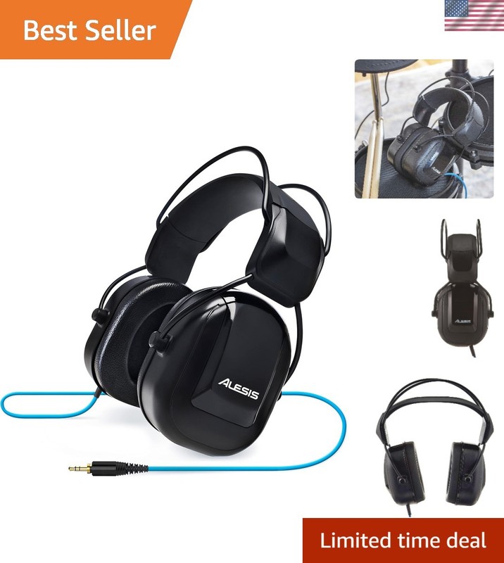 Comfortable Noise-Isolating Headphones for Professional Drummers – 1/4″ Adapter