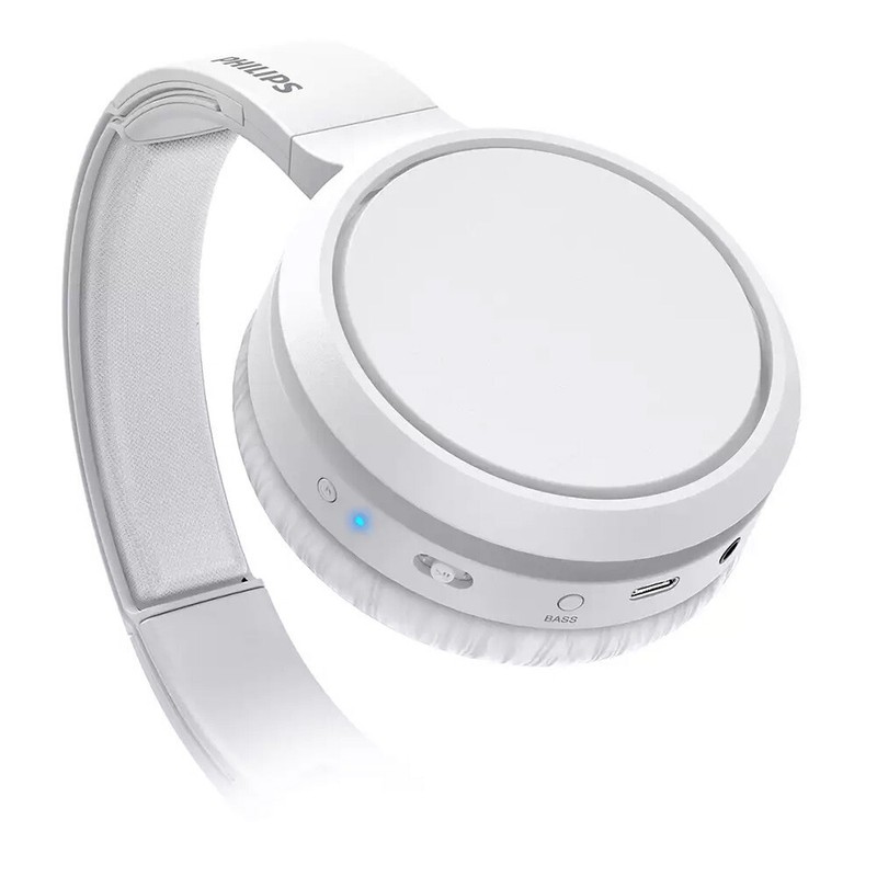 Phillips Wireless Bluetooth Foldable On-Ear Headphone - White gallery