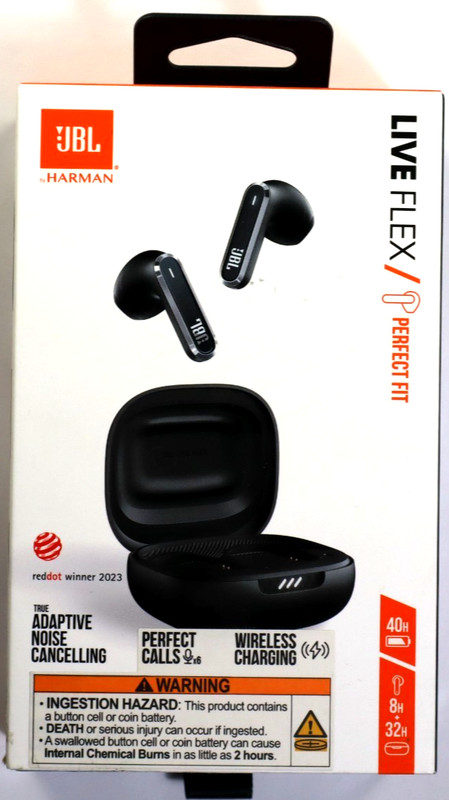 JBL Live Flex ANC True Wireless Earbuds – Black