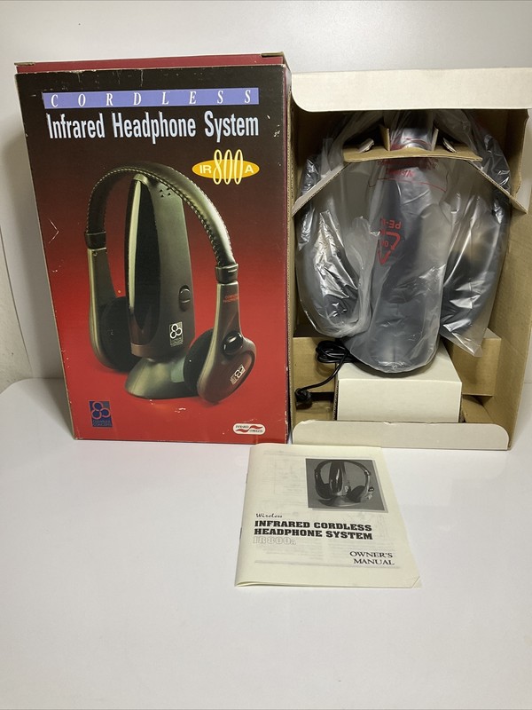 Wireless Cordless Infrared Headphone System IR800A
