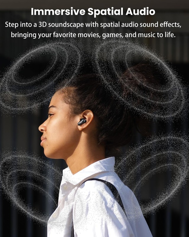 TOZO NC20 Pro Active Noise Cancelling Wireless Earbuds with Smart Touch Screen gallery