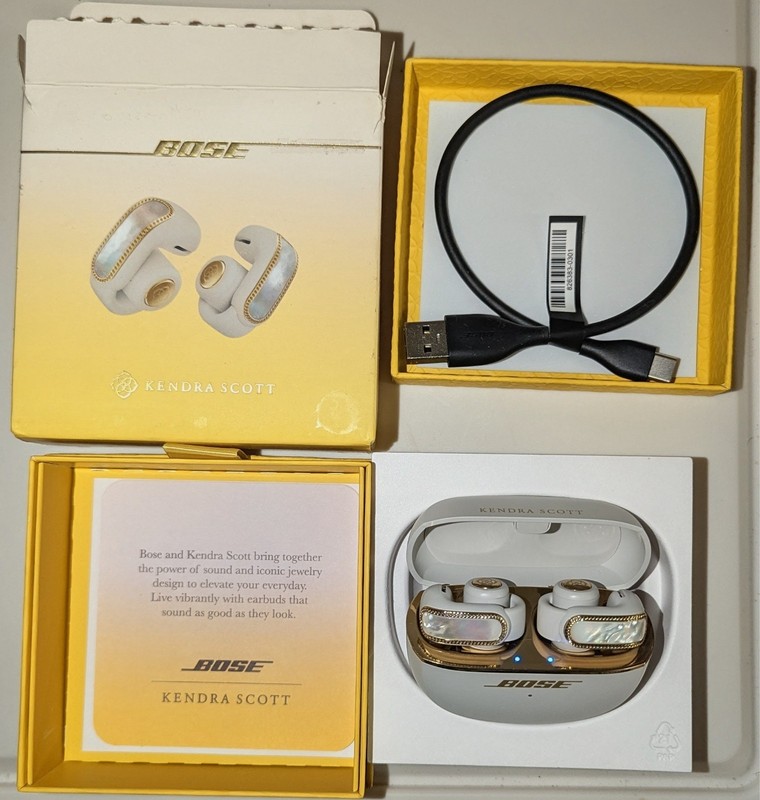 Bose x Kendra Scott Ultra Open Earbuds – Mother of Pearl Limited Edition Color