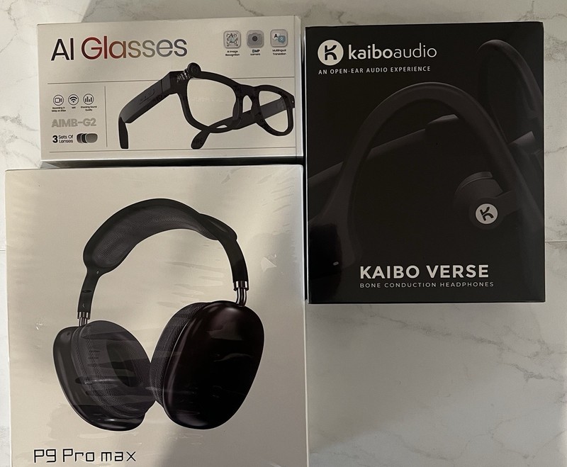 🔥 Ultimate Tech Bundle – P9 Pro Max Headphones + AI Glasses + Kaiboaudio