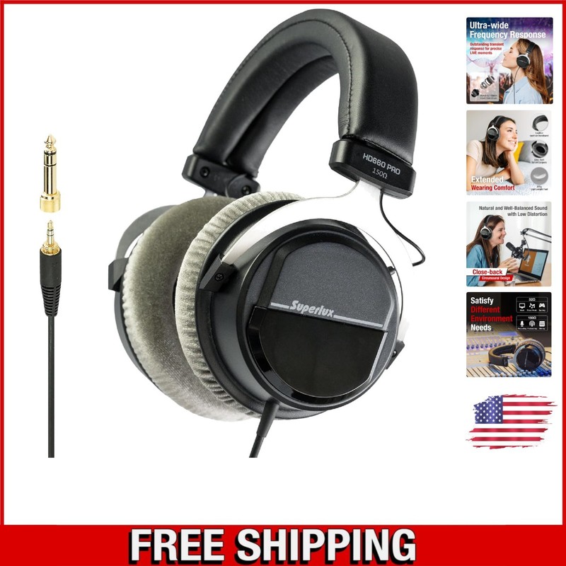 HD 660PRO Wired Headphones: 40mm Drivers for Superior Music & Podcast Experience