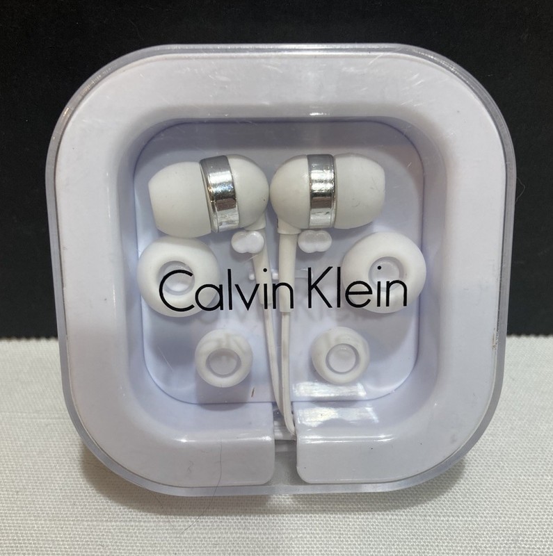 New Calvin Klein Branded Earbuds Earphones Promotion Giveaway Rare Hard To Find