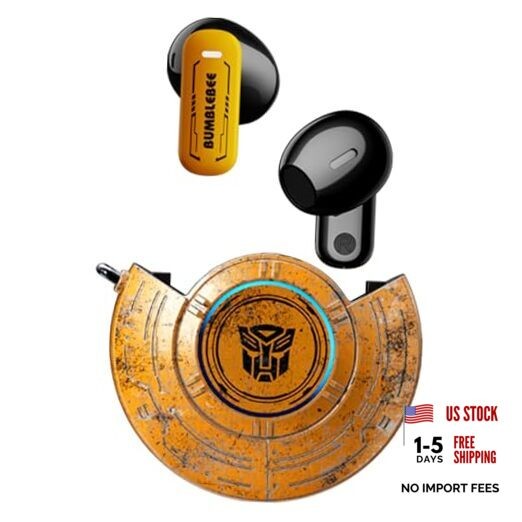 Transformers Earbuds T31, Bluetooth Wireless Gaming Earbuds Yellow – Bumblebee