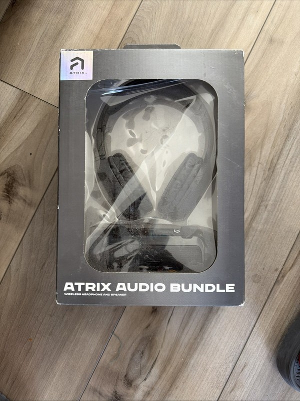 Atrix Audio Bundle Black Wireless Headphone & Speaker Bluetooth – NEW