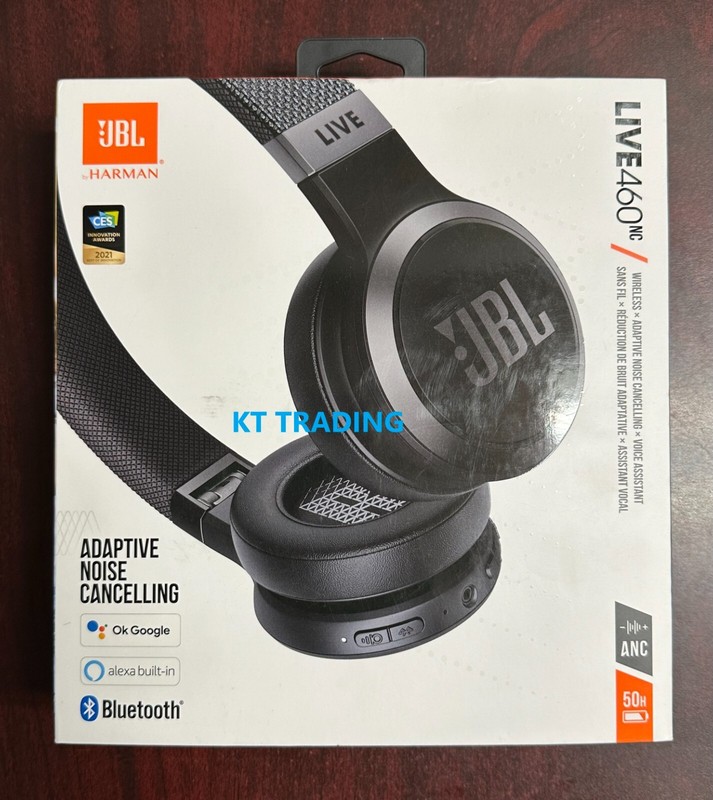 JBL LIVE 460NC ADAPTIVE NOISE CANCELLING Wireless BLUETOOTH On-Ear Headphone