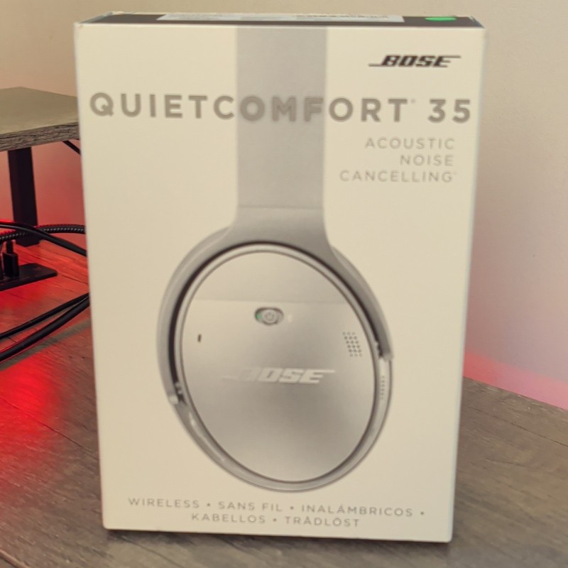 Bose QuietComfort 35 ANC Bluetooth Wireless Over-Ear Headphones Silver 759944