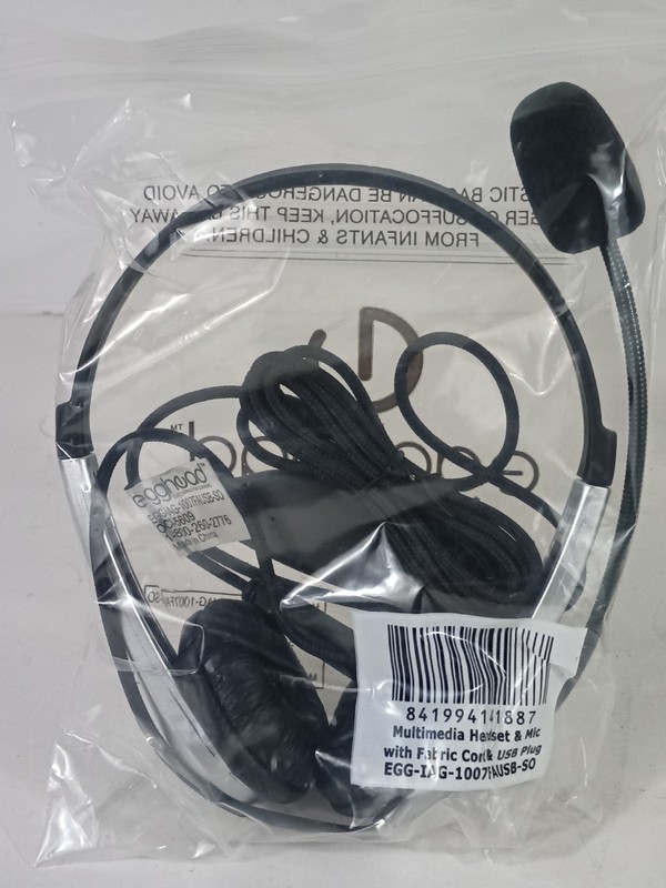 Egghead Electronics For Learning Headset W/ Mic USB CONNECTION & VOLUME CONTROL gallery