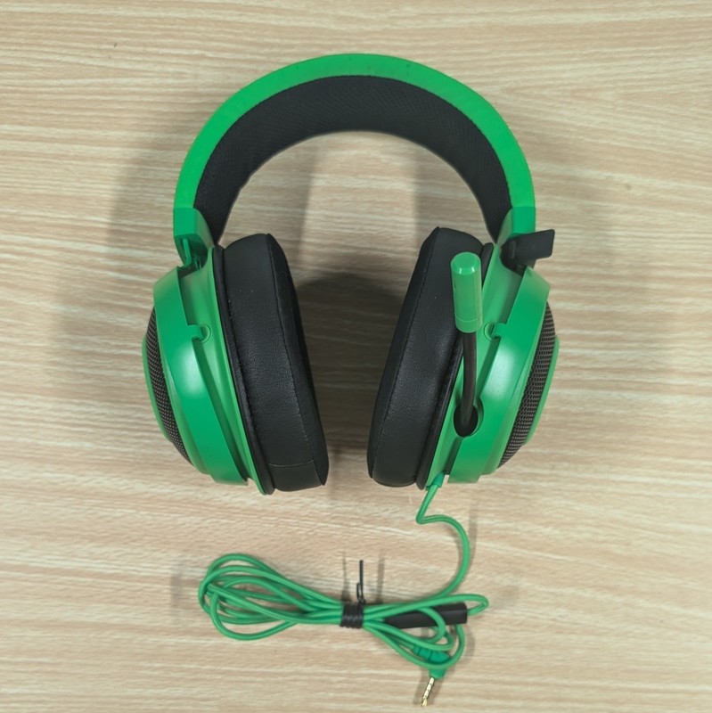 RAZER Kraken Wired Gaming Headset Mic Black/Green 3.5mm connection Headphones