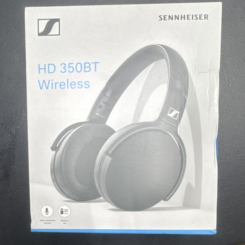 Sennheiser HD 350BT Wireless Bluetooth Headphones Black Noise Isolation