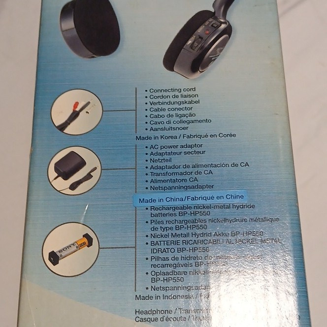 Sony TV HiFi Wireless Headphones Model MDR-IF240RK Cordless New In Box gallery