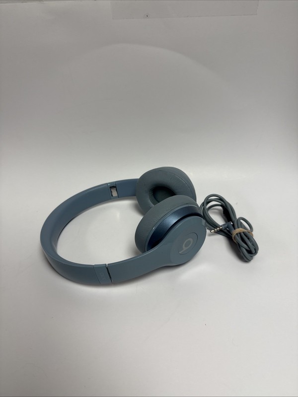 Dr. Dre Beats Solo 2 Wired Headphone B0518 Light Slate Blue (Needs Pads)