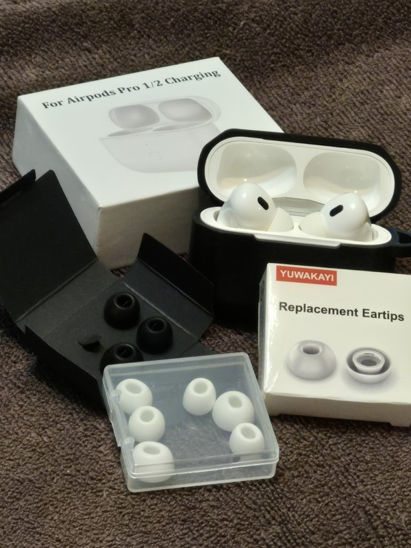 Apple AirPods Pro 1st Gen A2190 Charging Cases, Earbuds, Replacement Tips, More gallery
