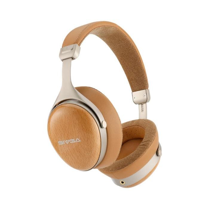 SIVGA SV021 Pro Beechwood Closed Back HiFi Headphones Wired 50mm OFC Cable gallery