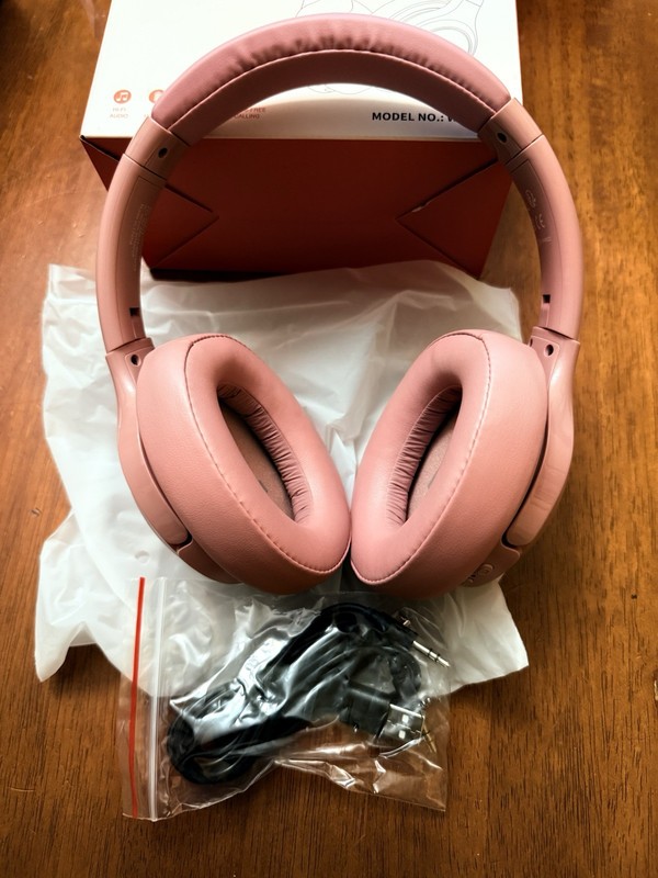 BERIBES PINK Bluetooth Wireless Headphones 65 Hour Playtime