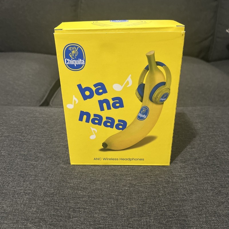 Limited Edition Chiquita Banana ANC Wireless Headphones Rare Promo Item 1 of 600