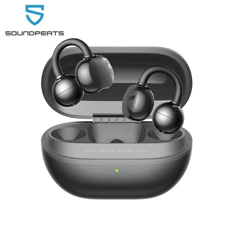 SoundPEATS POP Clip Wireless Earbuds Bluetooth 5.4 IPX5, Low Latency, Multipoint