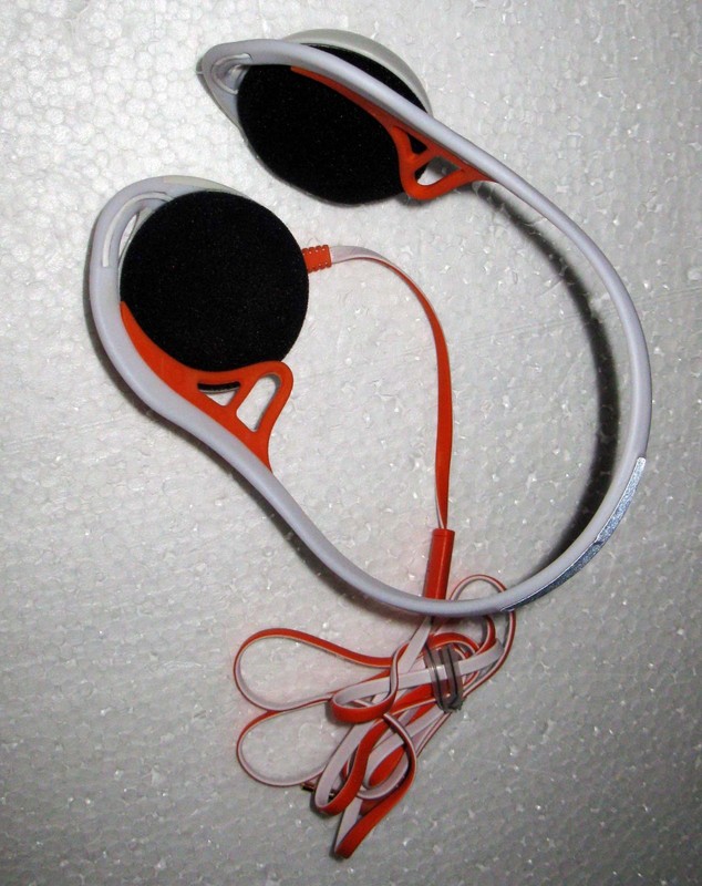 Polk Audio UltraFit 2000 Sports Band Headphones Built-In Microphone Orange White gallery