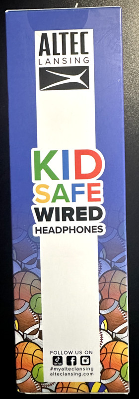 Altec Lansing Kid Safe Wired Headphones Ages 3-5 With Built-in Volume - New gallery