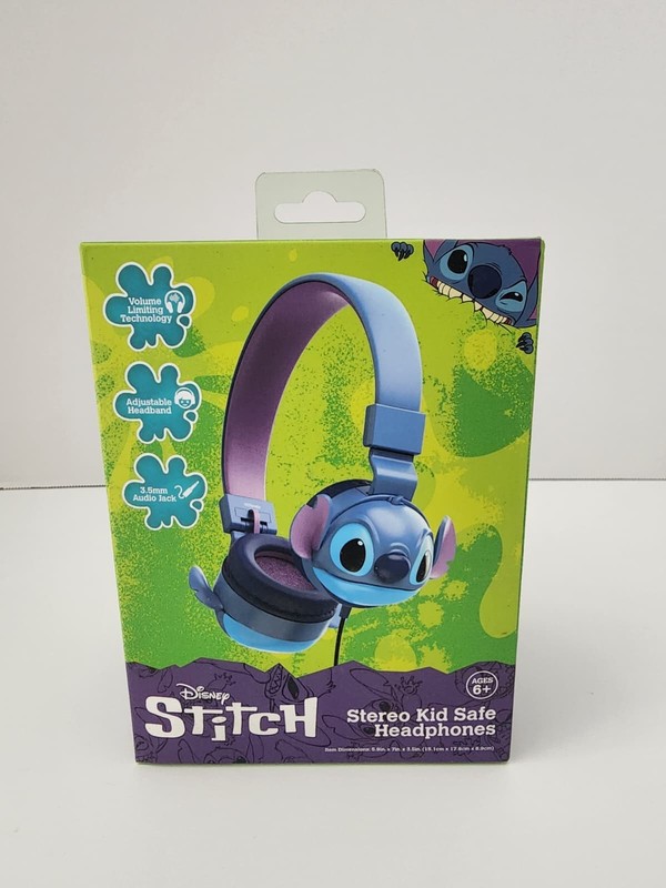 Disney® Stitch Kid Safe Headphones Volume Limiting Age 6+ Volume Limiting
