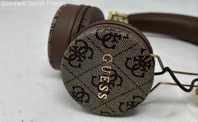 Guess SP070 Brown Adjustable Headband Wireless Over Ear Headphone Not Tested NCL gallery