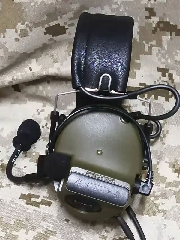 US！！ PELTOR COMTAC III C3 Headset Noise Reduction Headphones Replica Brown/Green