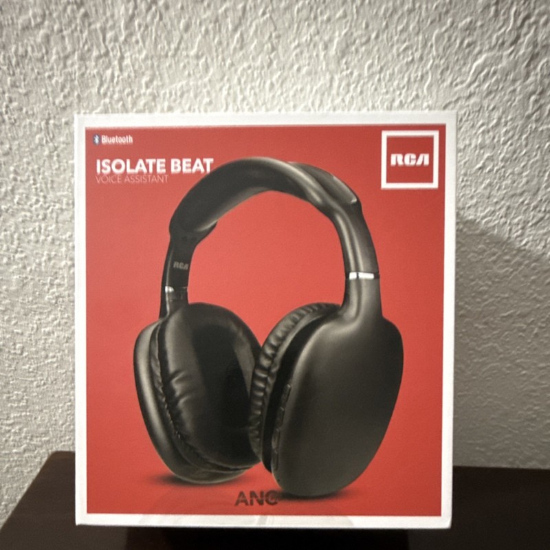 RCA Isolate Beat Bluetooth Headphones, Noise Cancellation, Voice Assistant