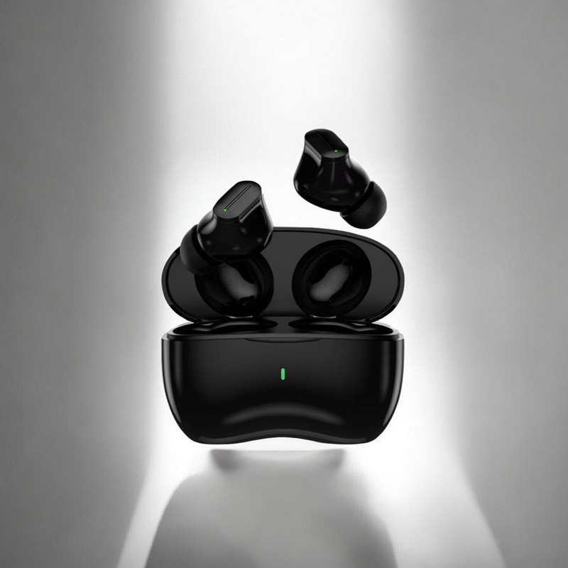 Supersonic IQ Sound True Wireless Speaker Earbuds with Charging Case, Black
