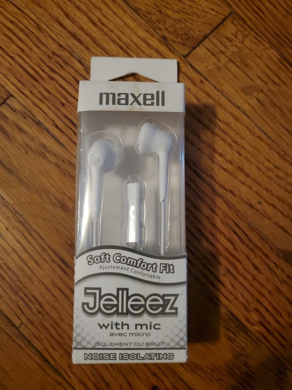 Maxell Jelleez Earset – Earbud – White Maxell Jelleez