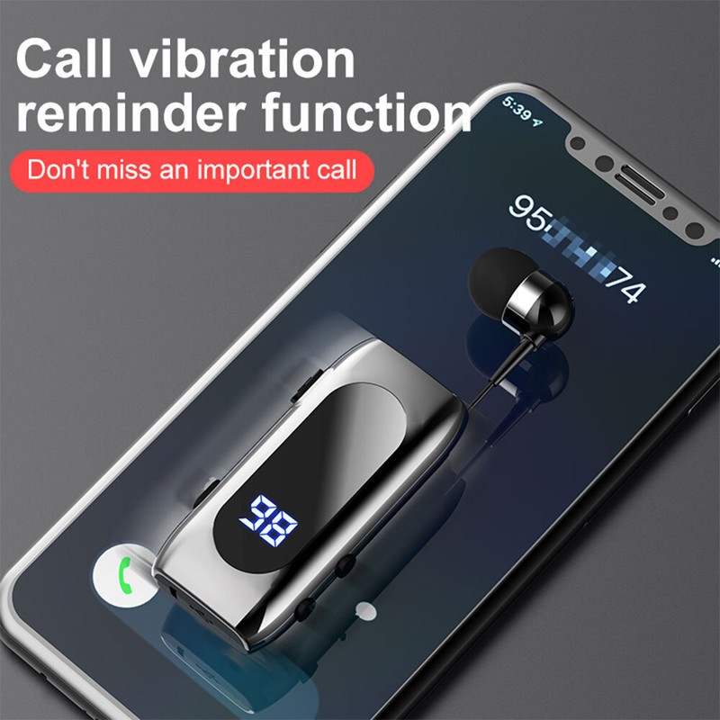 Wired Bluetooth 5.2 Wireless Earpiece Headphones Earbuds Handsfree Headset w Mic gallery