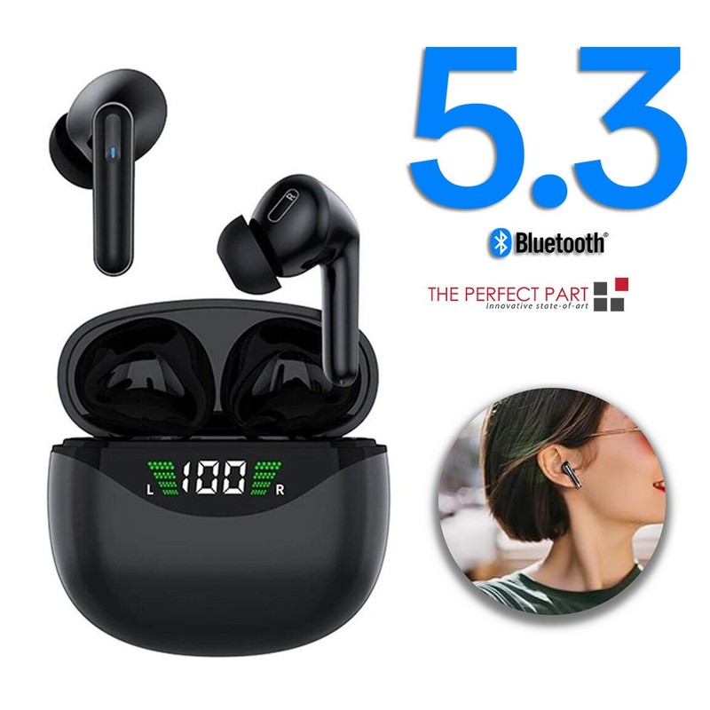TWS Wireless Bluetooth 5.3 Earbuds Stereo Headset Noise Cancelling Trucker w/Mic