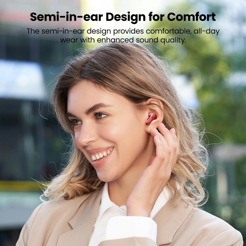 TOZO Tonal Fits(T21) Wireless Earbuds Semi In Ear Noise Cancel Headphone 44 Hour gallery