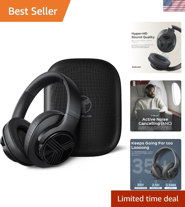 Active Noise Cancelling Workout Headphones – Signature-HD Sound, Deep Bass, 3…