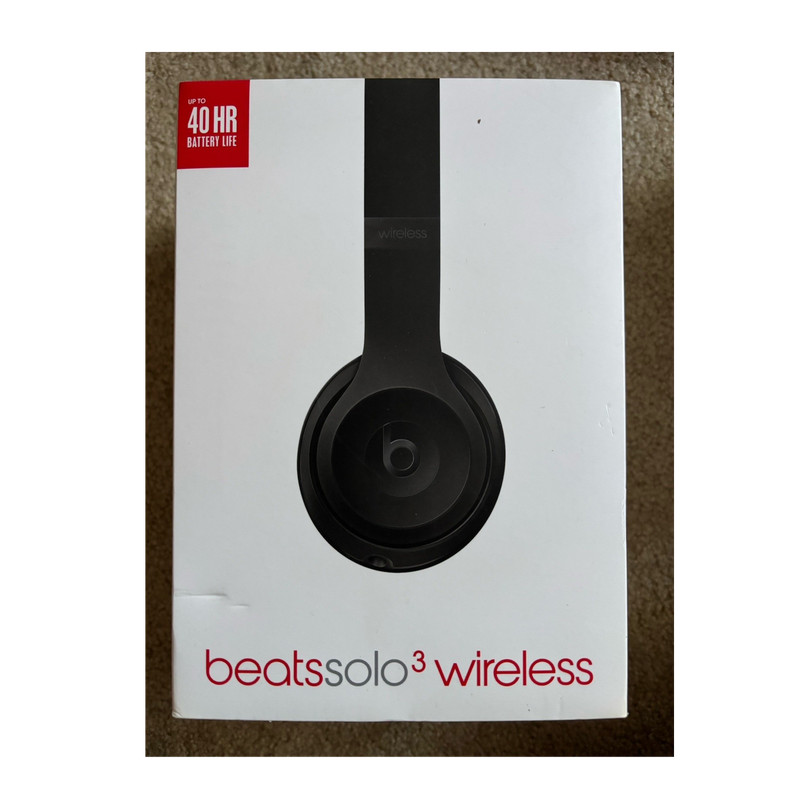 Beats Solo3 Wireless Bluetooth On-Ear Headphones w/ Mic Black 40hr