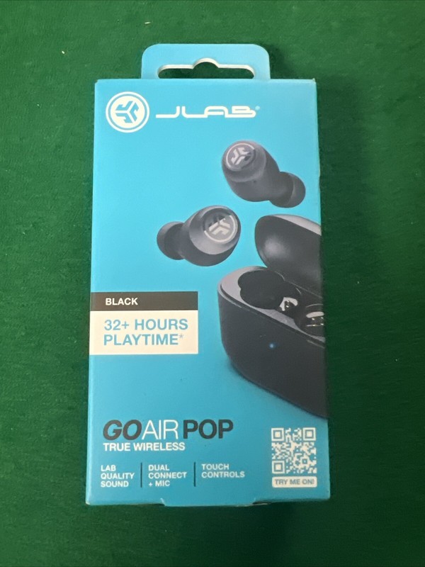 JLab – GO Air POP True Wireless In-Ear Headphones – Black