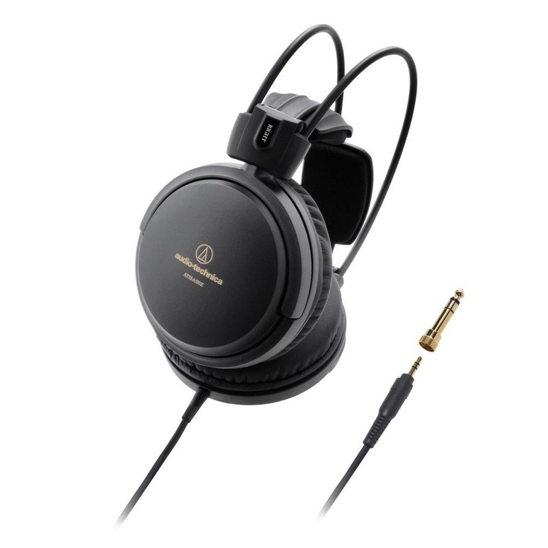 AudioTechnica ATHA550Z Art Monitor ClosedBack Dynamic Headphones, Black
