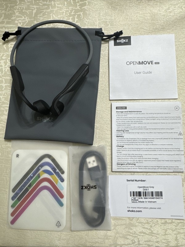 AfterShokz AS660 Bluetooth Headphones - Gray/without box gallery