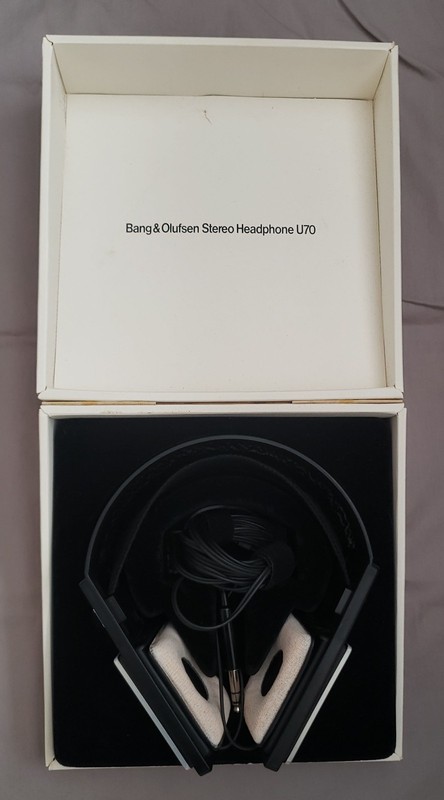 RARE Vintage Bang And Olufsen U70 Headphones 1970s - Tested, Working.
