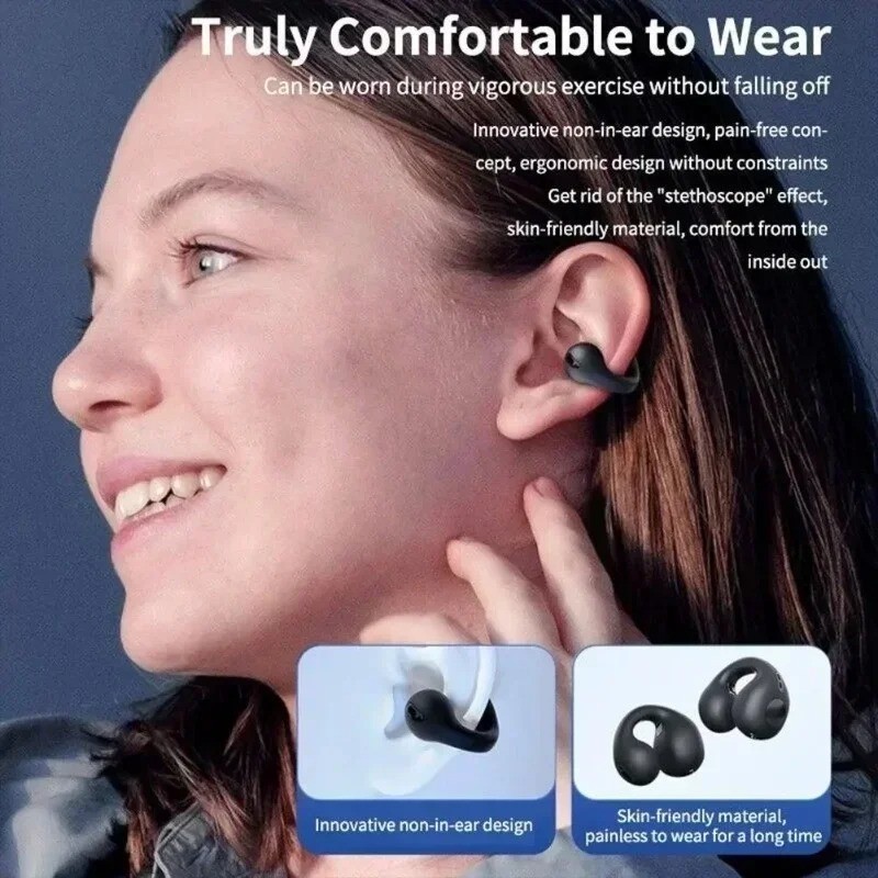 New Original T75 Bone Conduction Wireless Bluetooth 5.3 Headphones Sports Earpho gallery