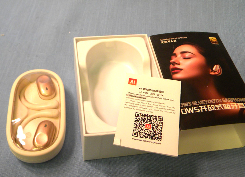Ear Buds OWS Bluetooth Earphones Wireless w/ charger NEW in Box