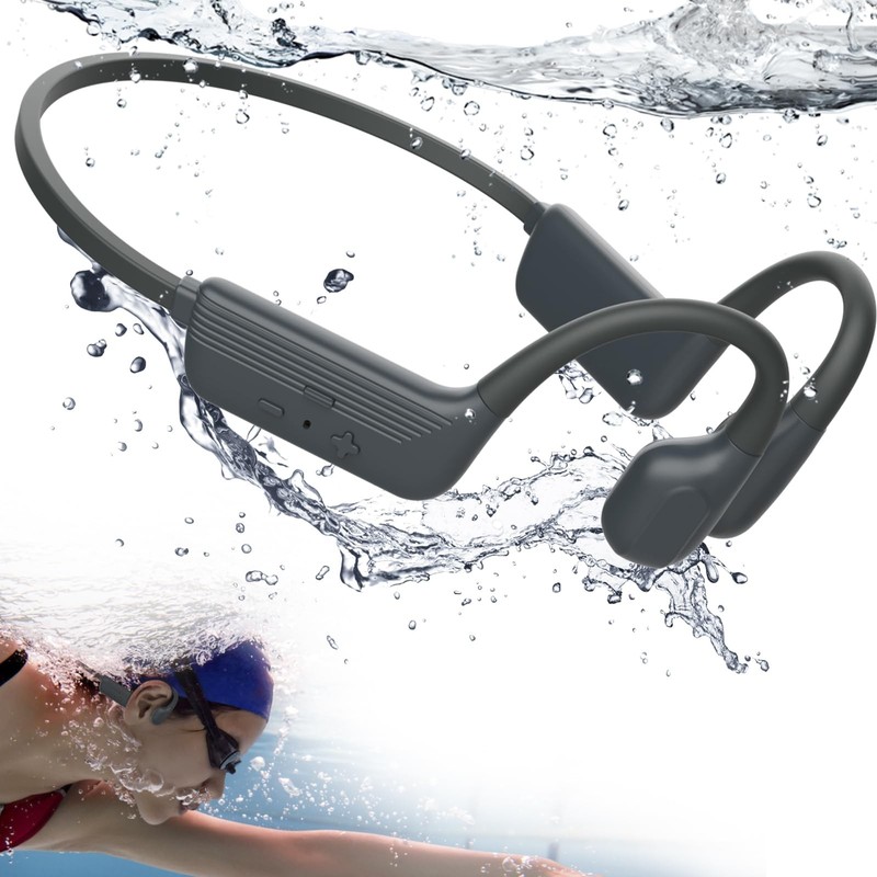 Swimming Headphones – IP68 Waterproof Open Ear Bluetooth 5.4 Earbuds With 32G…