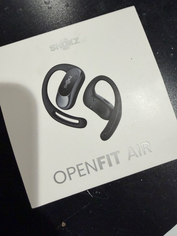 Shockz Open fit air headphones black swim run active bluetooth