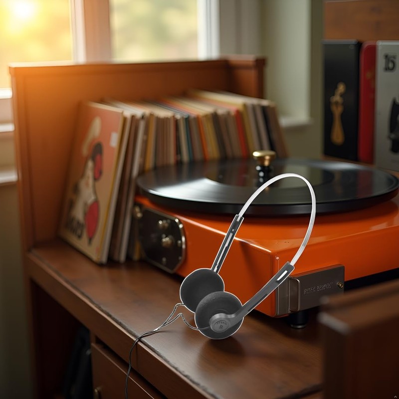 Retro Over-Ear Headphone,Vintage Feelings Underwire Headphones,Retro Lightwei... gallery